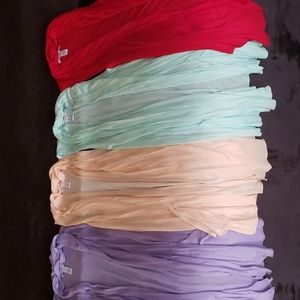 Cardigans Lot Open Front Lightweight Shawl Knit Loose Classy Sexy NWOT